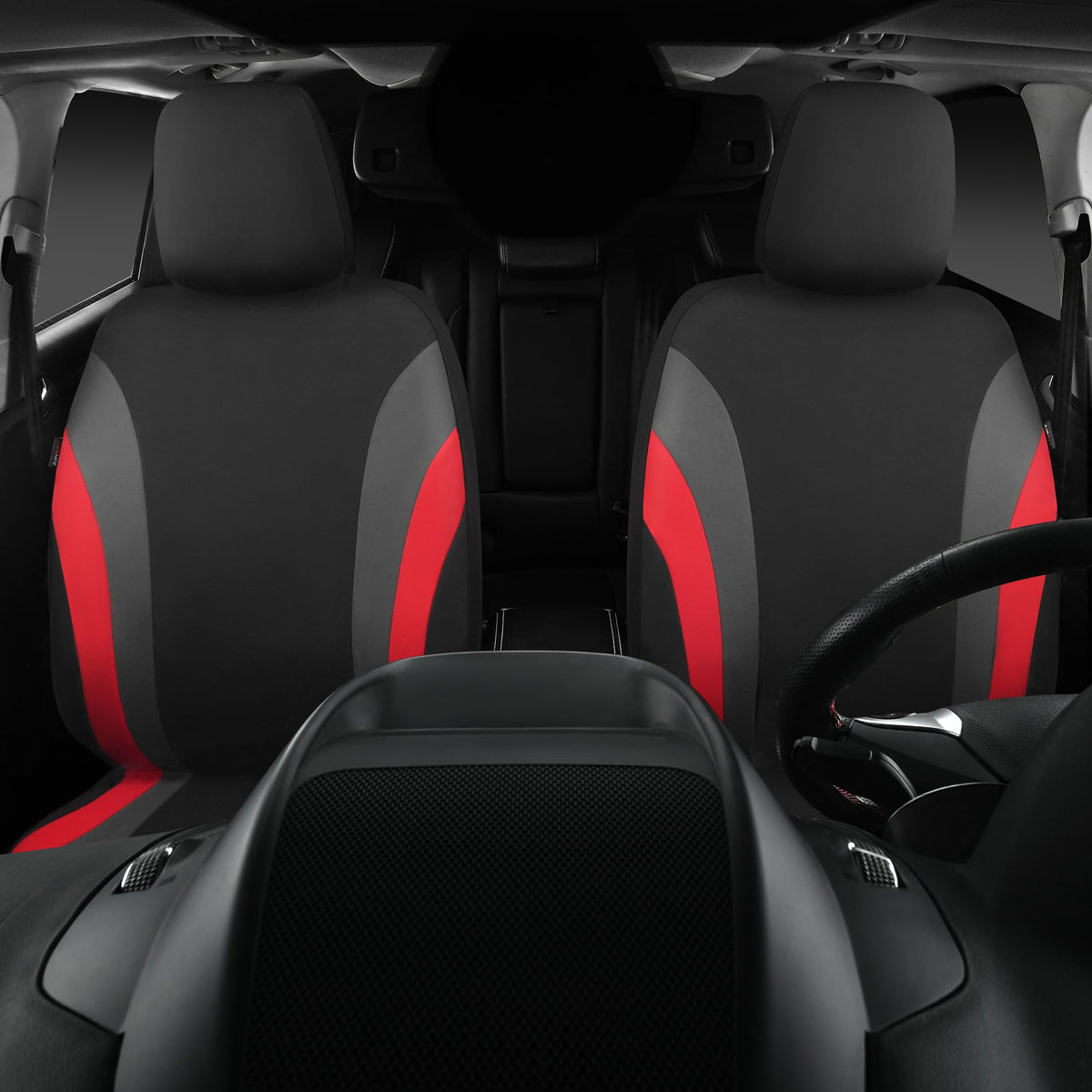CAR PASS side view highlighting reserved airbag opening for safe, unobstructed deployment