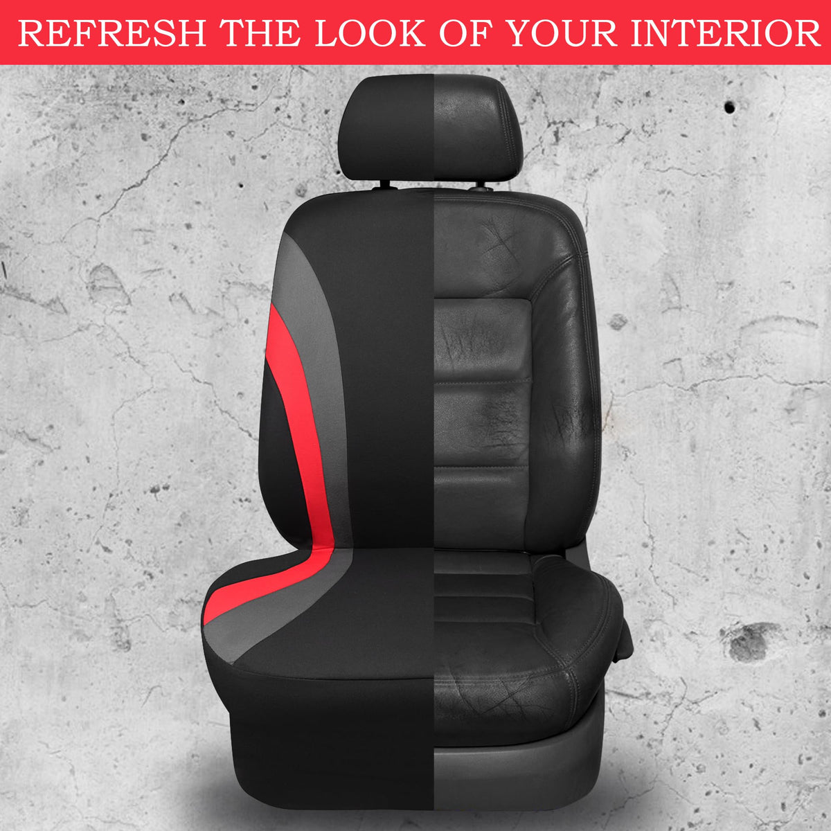 CAR PASS in-car lifestyle shot of driver enjoying upgraded sporty interior and added protection