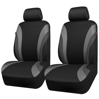 CAR PASS front packaging showing two seat covers and headrest covers, quick installation