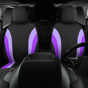 CAR PASS seat cover side view showing reserved airbag and belt openings for safety