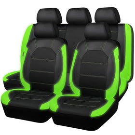 CAR PASS front view showing full-set fit and sporty green accents for instant style