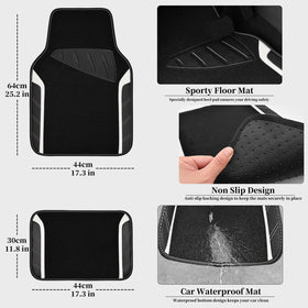 CAR PASS floor mat backing nib detail preventing slippage