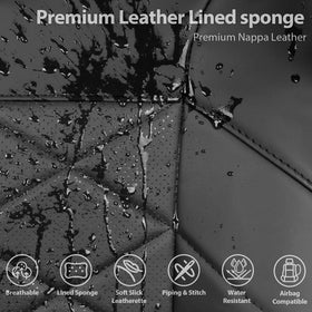 CAR PASS close-up of memory foam and perforated texture highlighting comfort and breathability