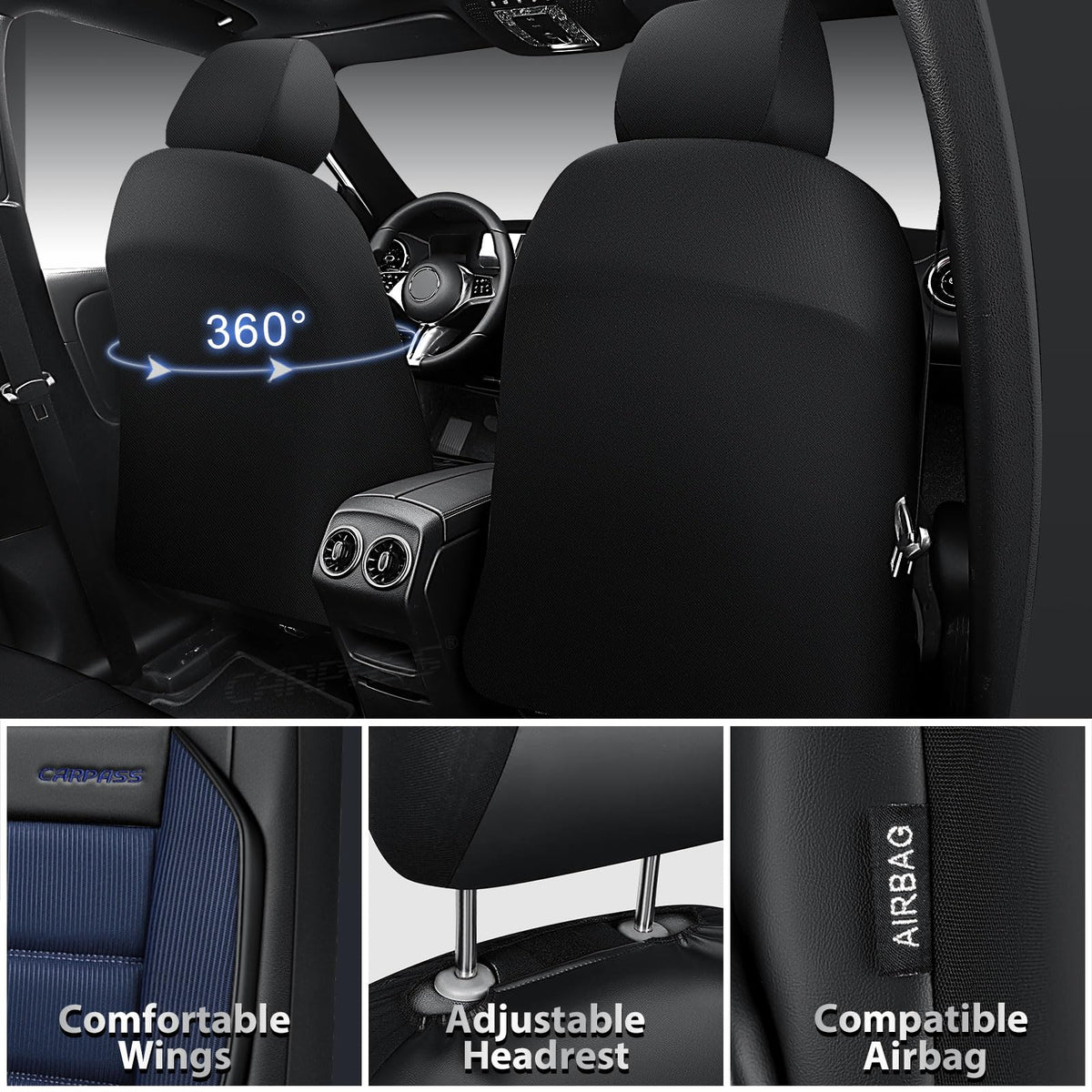 CAR PASS memory foam interior cutaway showing cushioning for comfort