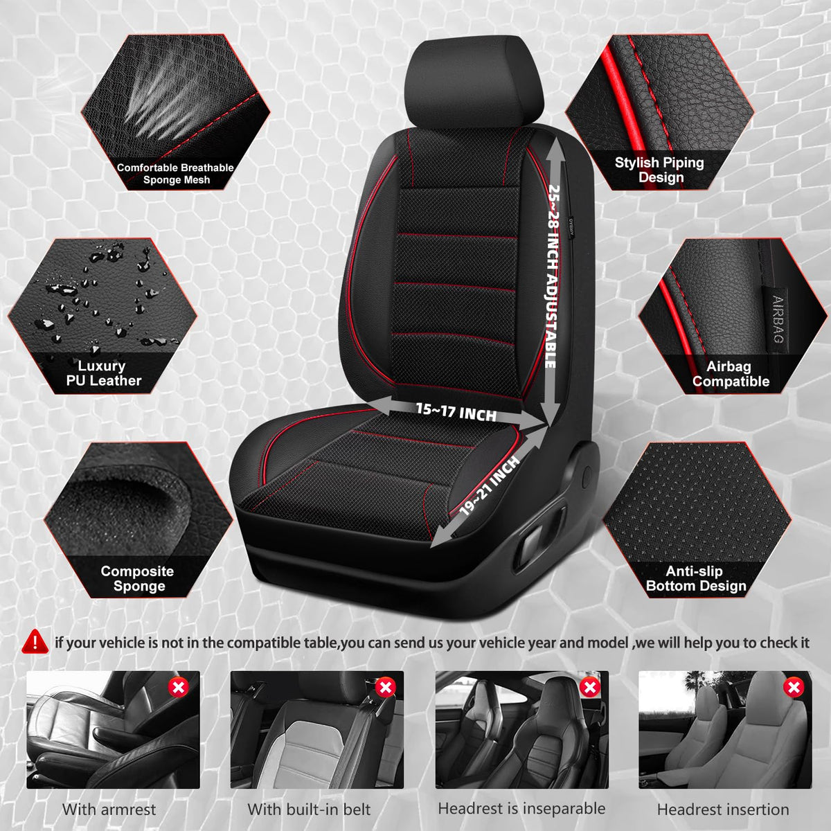 CAR PASS mesh texture close-up highlighting breathable fabric and cooler seating comfort