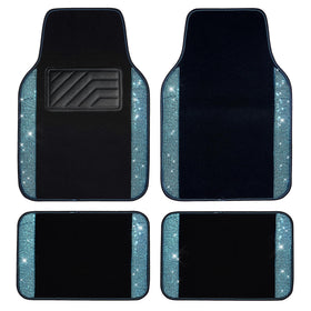 CAR PASS mint teal front mat displayed to show full coverage and style benefit
