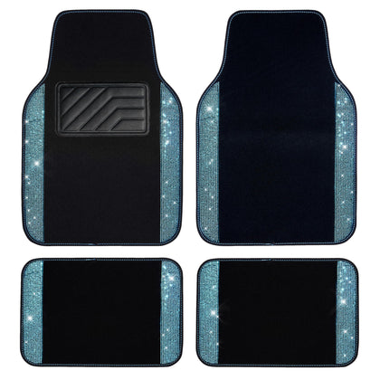 CAR PASS mint teal front mat displayed to show full coverage and style benefit
