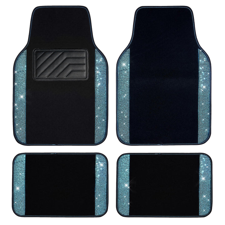 CAR PASS mint teal front mat displayed to show full coverage and style benefit