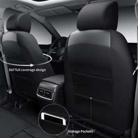 CAR PASS close-up of Nappa leather texture highlighting waterproof finish and easy-clean benefit
