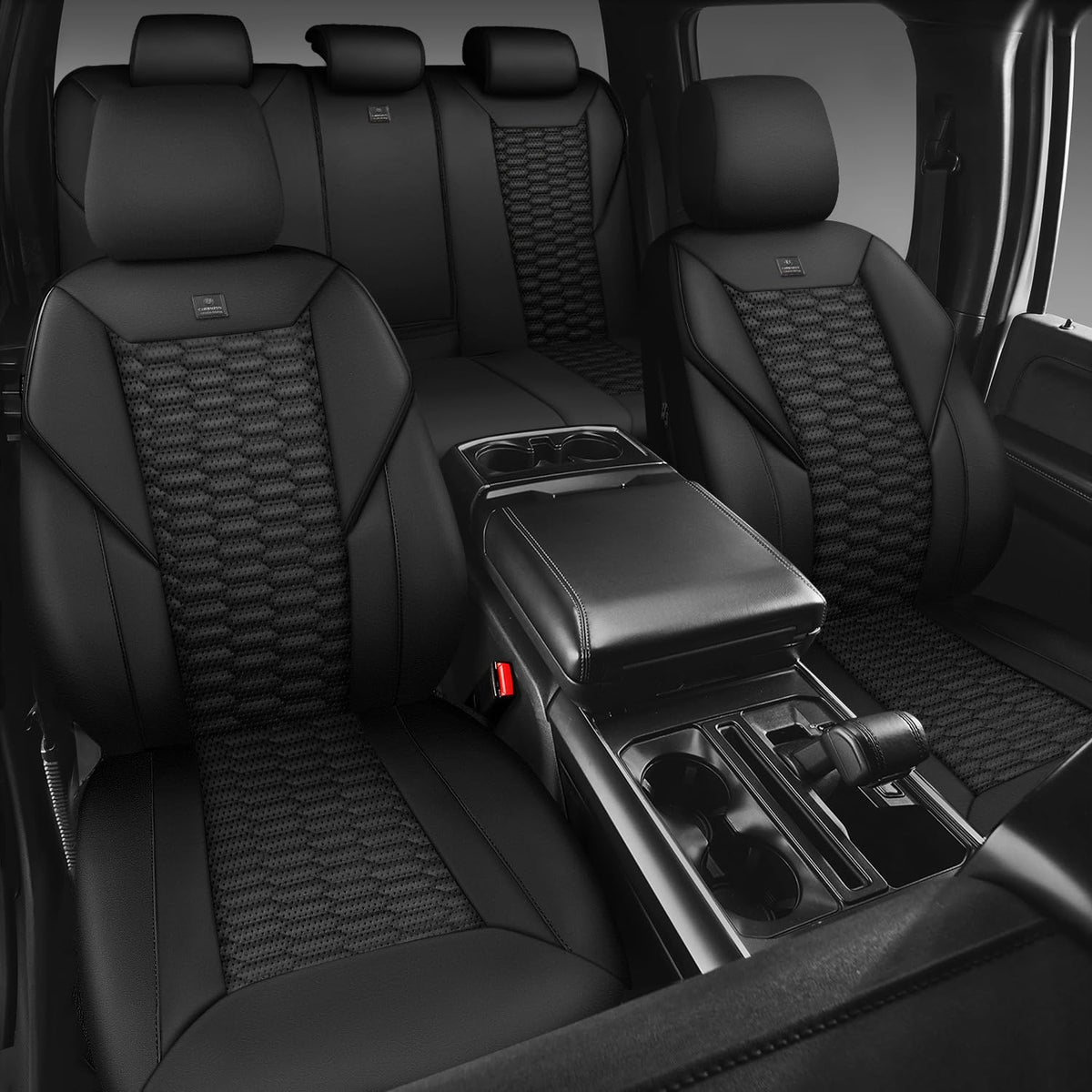 CAR PASS non-slip backing detail ensuring stable, slip-resistant fit