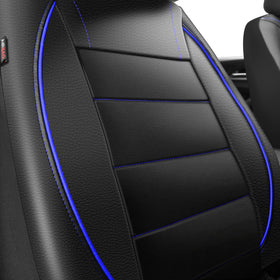 CAR PASS PU leather close-up showing texture and easy-clean benefit