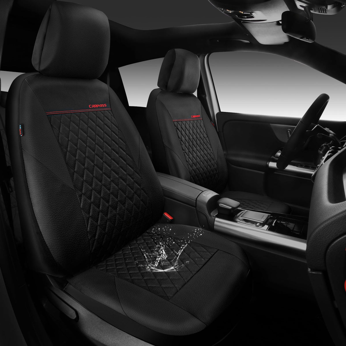 CAR PASS close-up of quilted stitching highlights refined texture and comfort