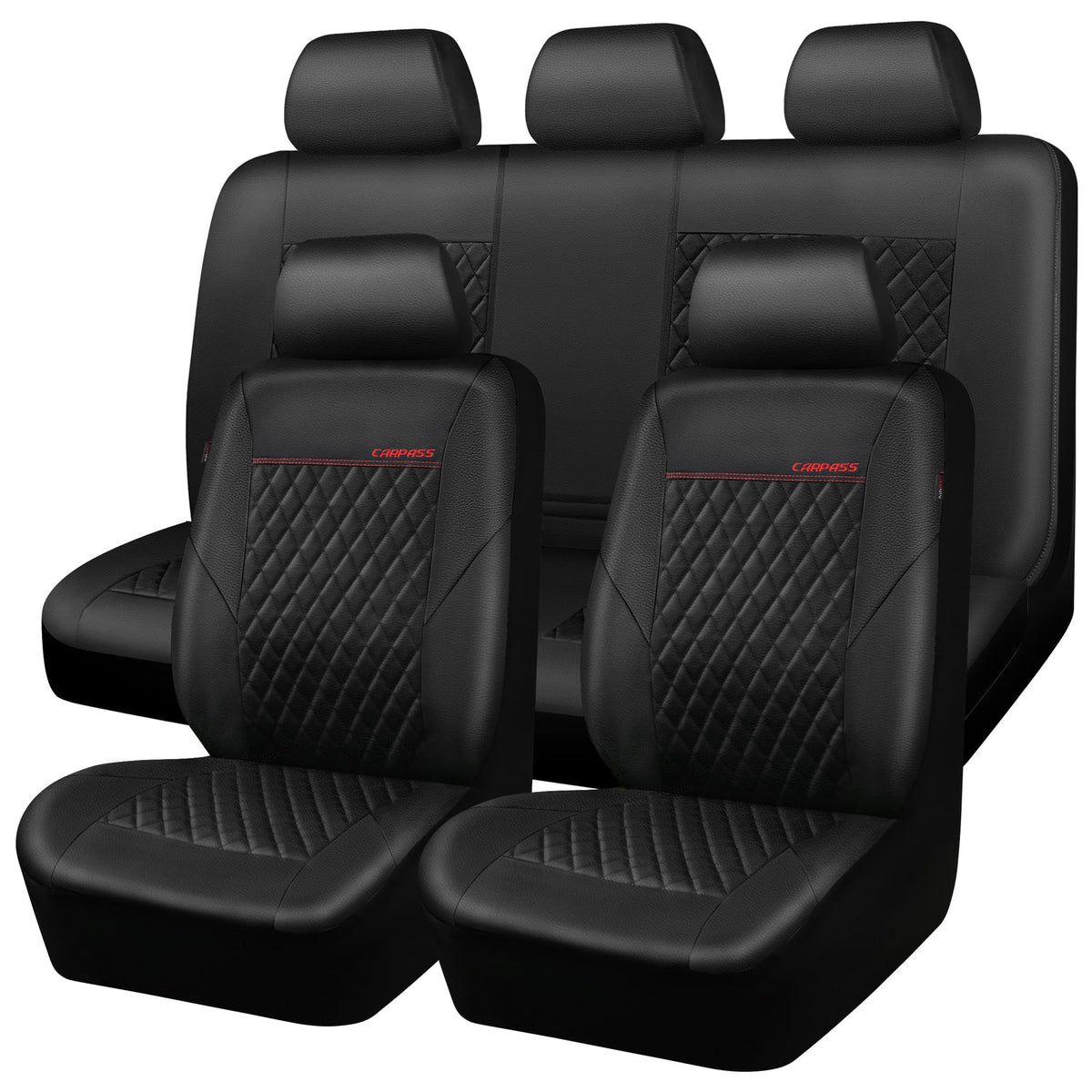 CAR PASS front seat full set installed shows premium look and protection
