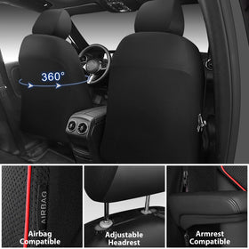 CAR PASS quilted leather detail highlighting refined comfort and style