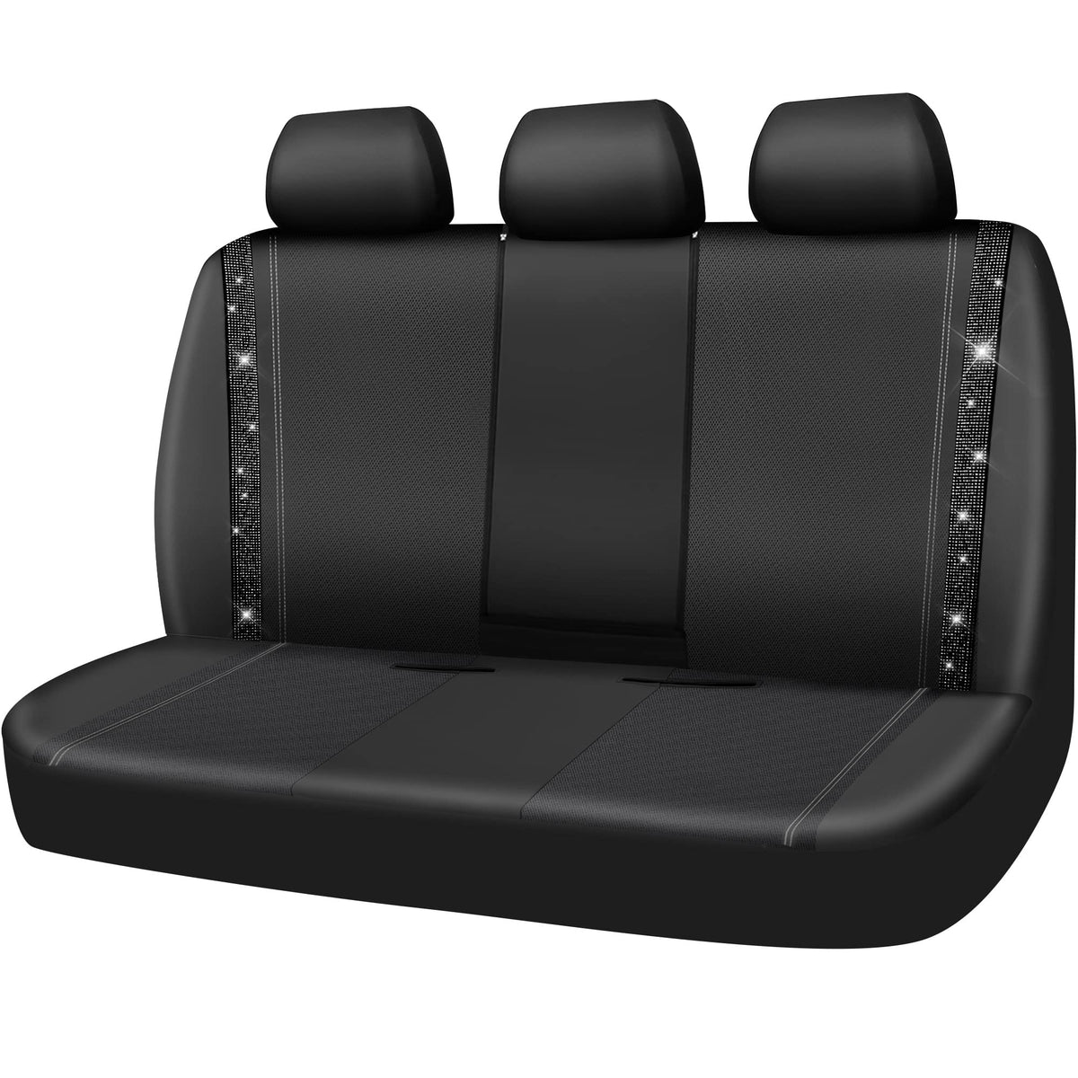 CAR PASS rear bench front view showing full coverage and sparkle