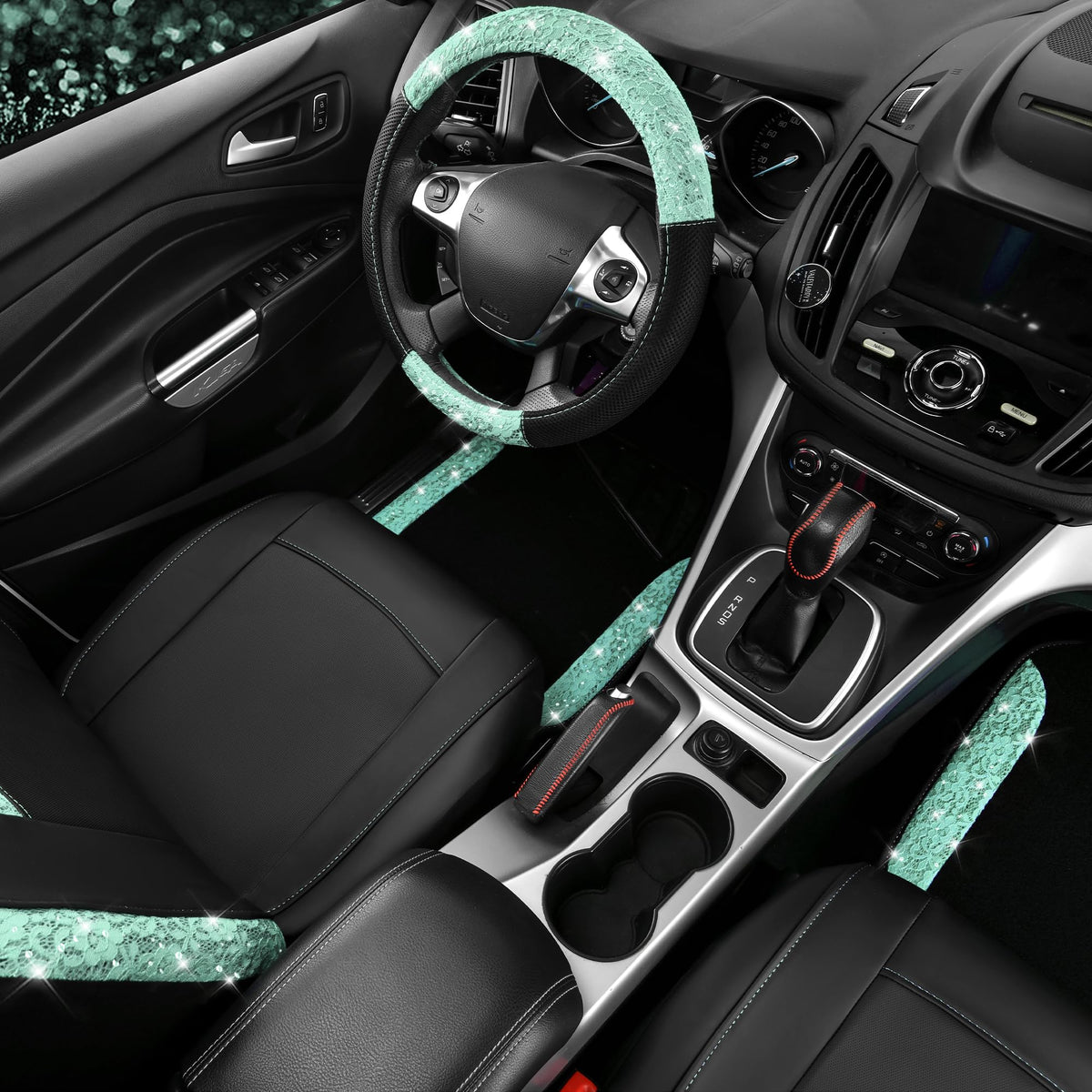 CAR PASS rear bench covers installed showing full backseat protection