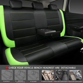 CAR PASS rear bench installed showing continuous coverage and unified interior design