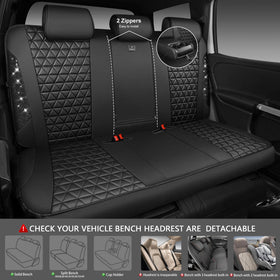 CAR PASS rear bench cover installed showing clean cohesive look
