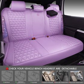 CAR PASS rear bench cover installed showing clean coordinated look