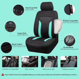 CAR PASS rear bench zipper access detail allowing fold-down armrest use