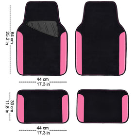 CAR PASS rear mats installed demonstrating universal fit and coverage
