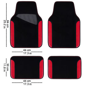 CAR PASS rear mats pair arranged displaying complete set and easy fit