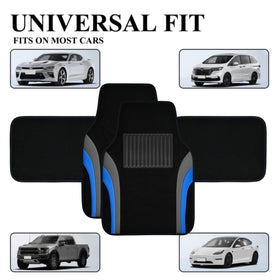 CAR PASS rear mats fitted inside van showing full rear-seat coverage benefit