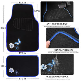 CAR PASS rear mats installed in vehicle demonstrating full coverage and style