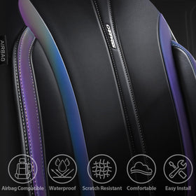CAR PASS rear bench cover scaled to show universal five-seat fit