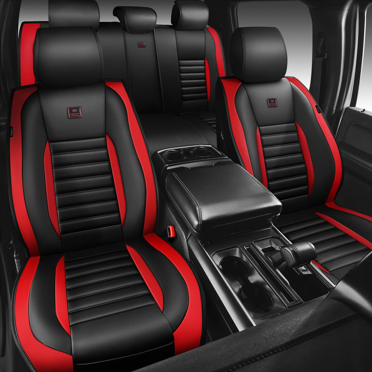 CAR PASS rear bench seat demonstrating stretch fit and coverage