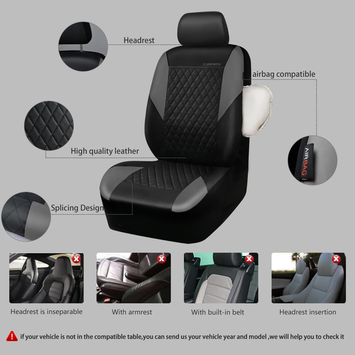 CAR PASS rear seat installed view showing full coverage and fit