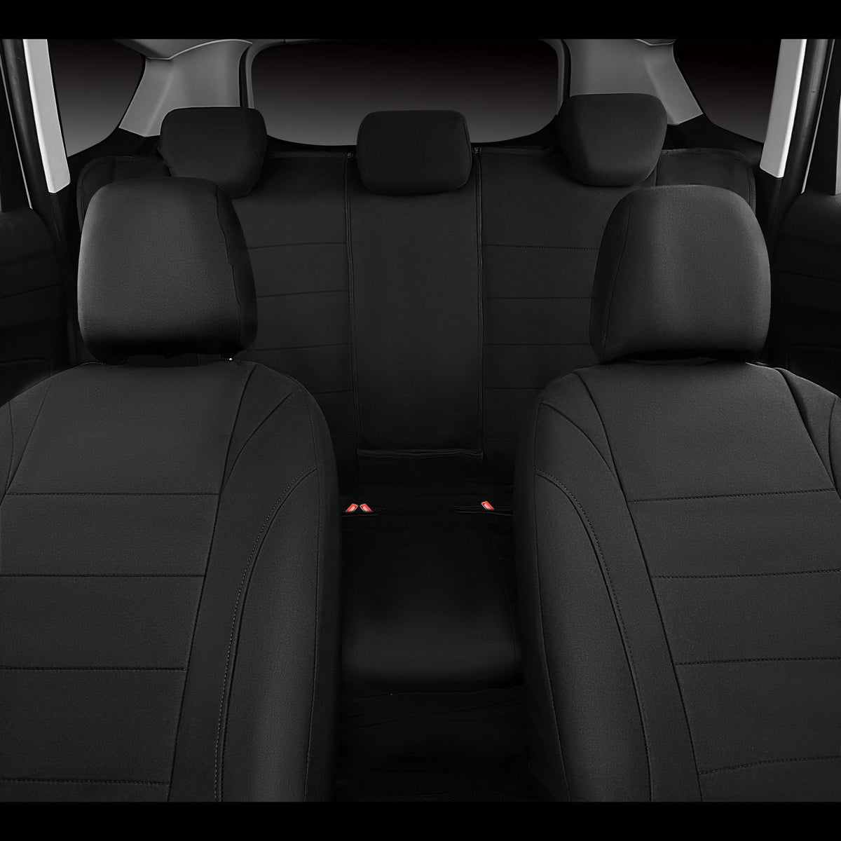 CAR PASS rear seat set installed showing complete interior coverage