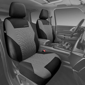 CAR PASS rear split bench covers demonstrating universal compatibility benefit