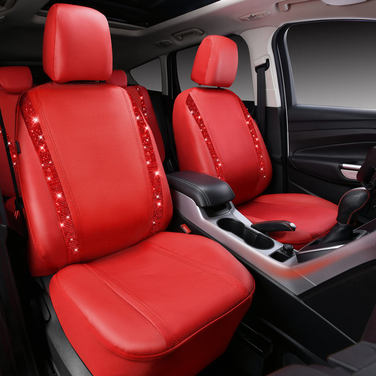 CAR PASS rhinestone close-up highlighting crystal detail and durable finish