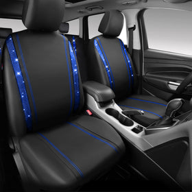CAR PASS rhinestone close-up showing crystal detail and durable stitching