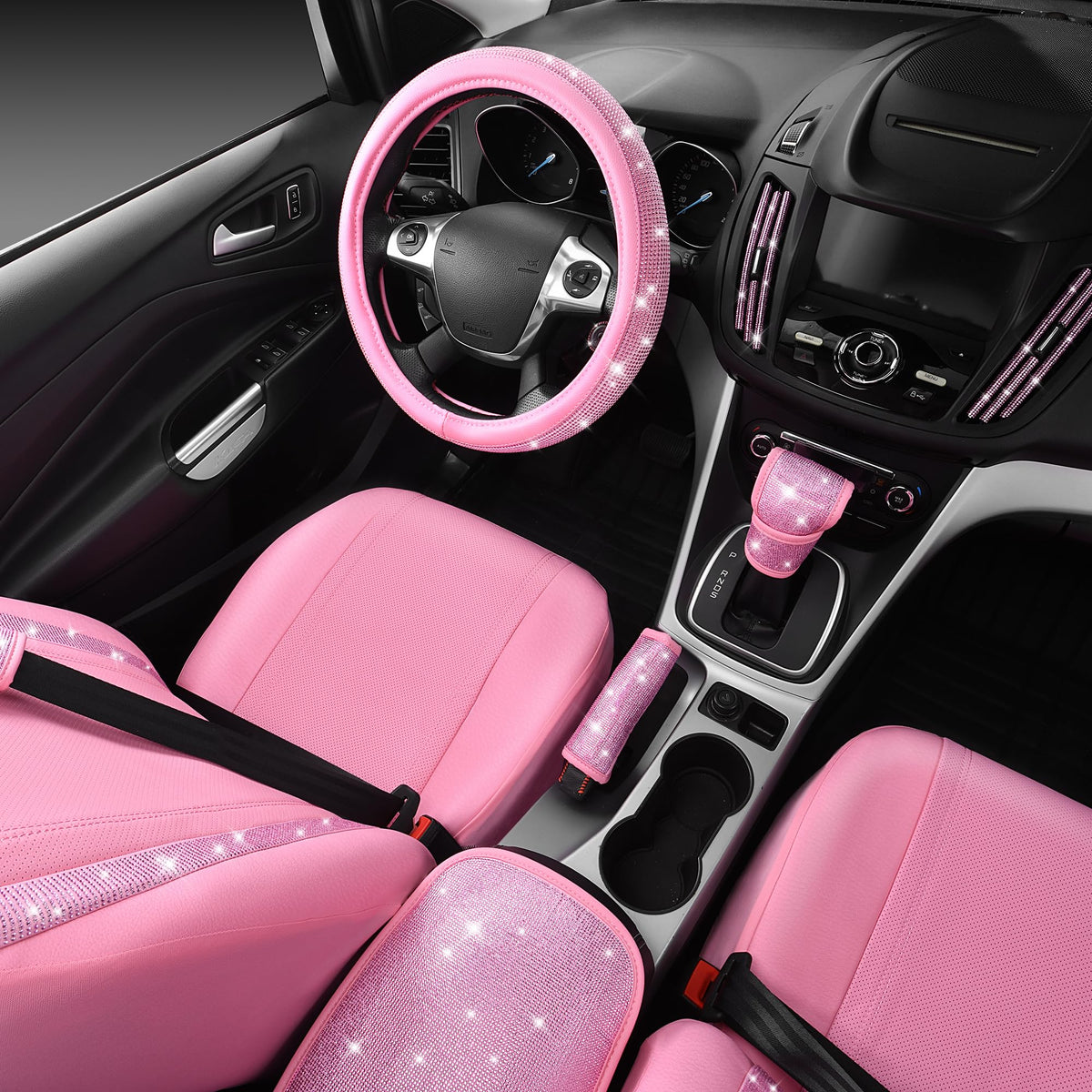 CAR PASS rhinestone vent trim detail protecting vents while boosting shine