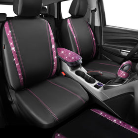CAR PASS ring emblem stickers shown separately adding finishing accent to interior