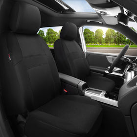 CAR PASS cover on seat showing scale and how it fits typical car bucket seat