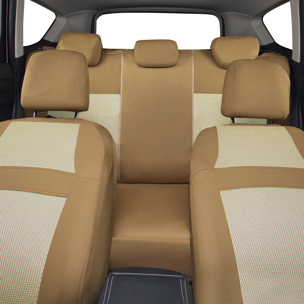 CAR PASS detail of seatbelt and airbag cutouts demonstrating safety compatibility