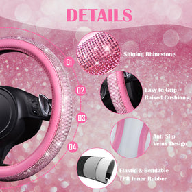 CAR PASS seat belt pad and start-button rings displayed for comfort and flair