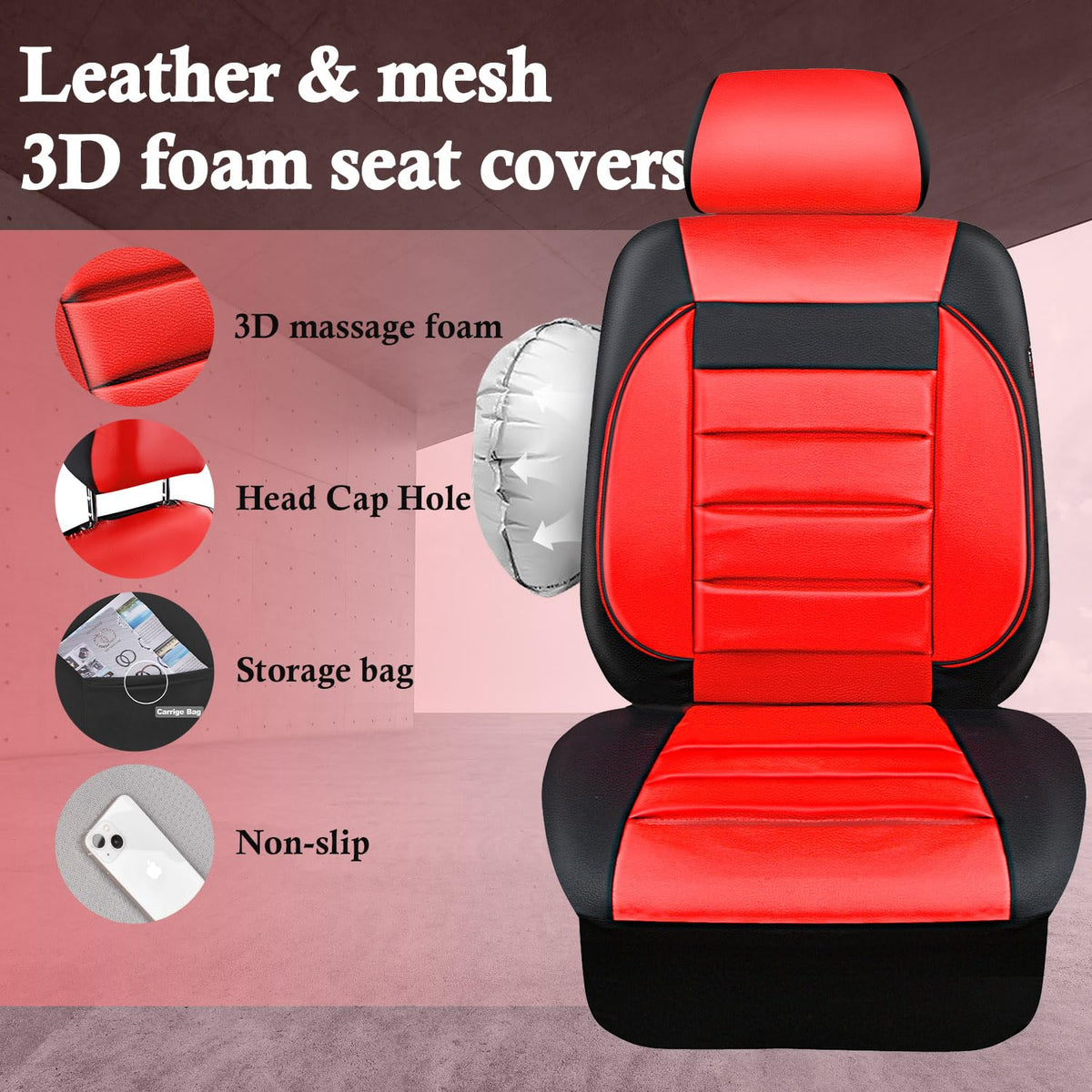 CAR PASS installed on front seats showing neat semi-custom fit benefit