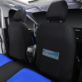 CAR PASS seat cover installed in truck showing neat fit and coverage