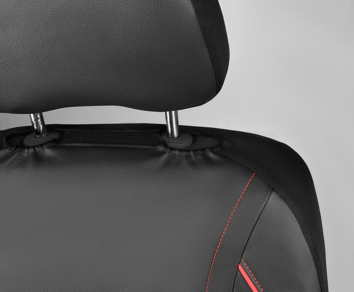 CAR PASS cover beside original seat to show scale and precise fit benefit