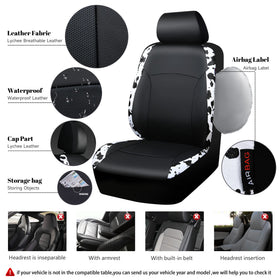 CAR PASS seat cover side stitch demonstrating airbag compatibility