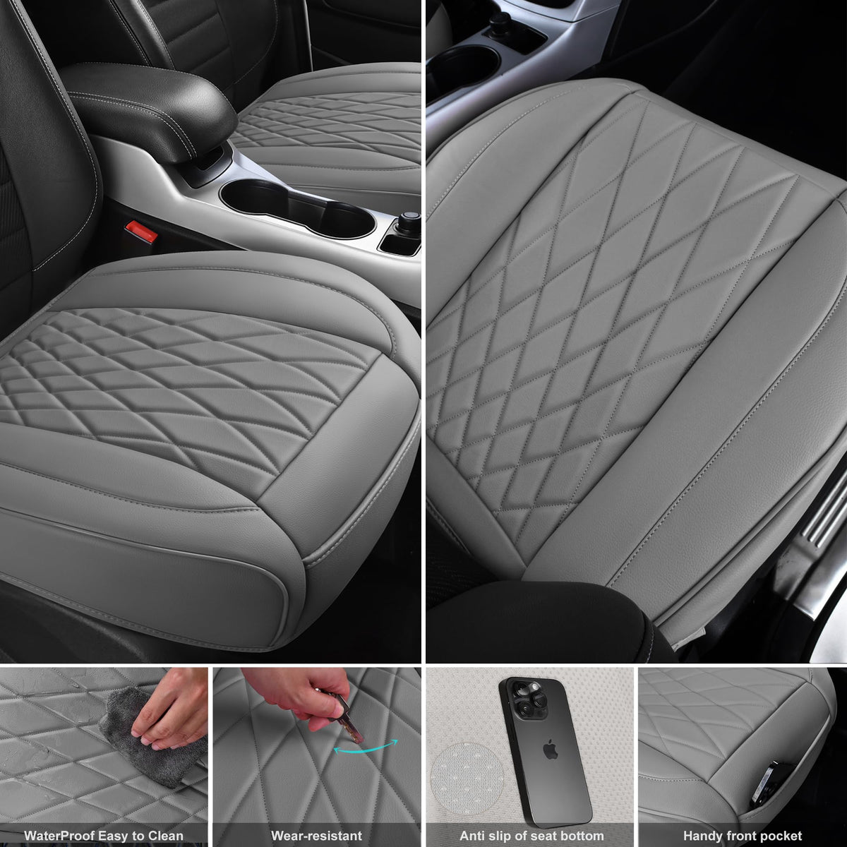 CAR PASS pocket detail showing storage pocket for phone and small items