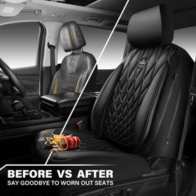 CAR PASS installed covers in SUV interior showing waterproof protection