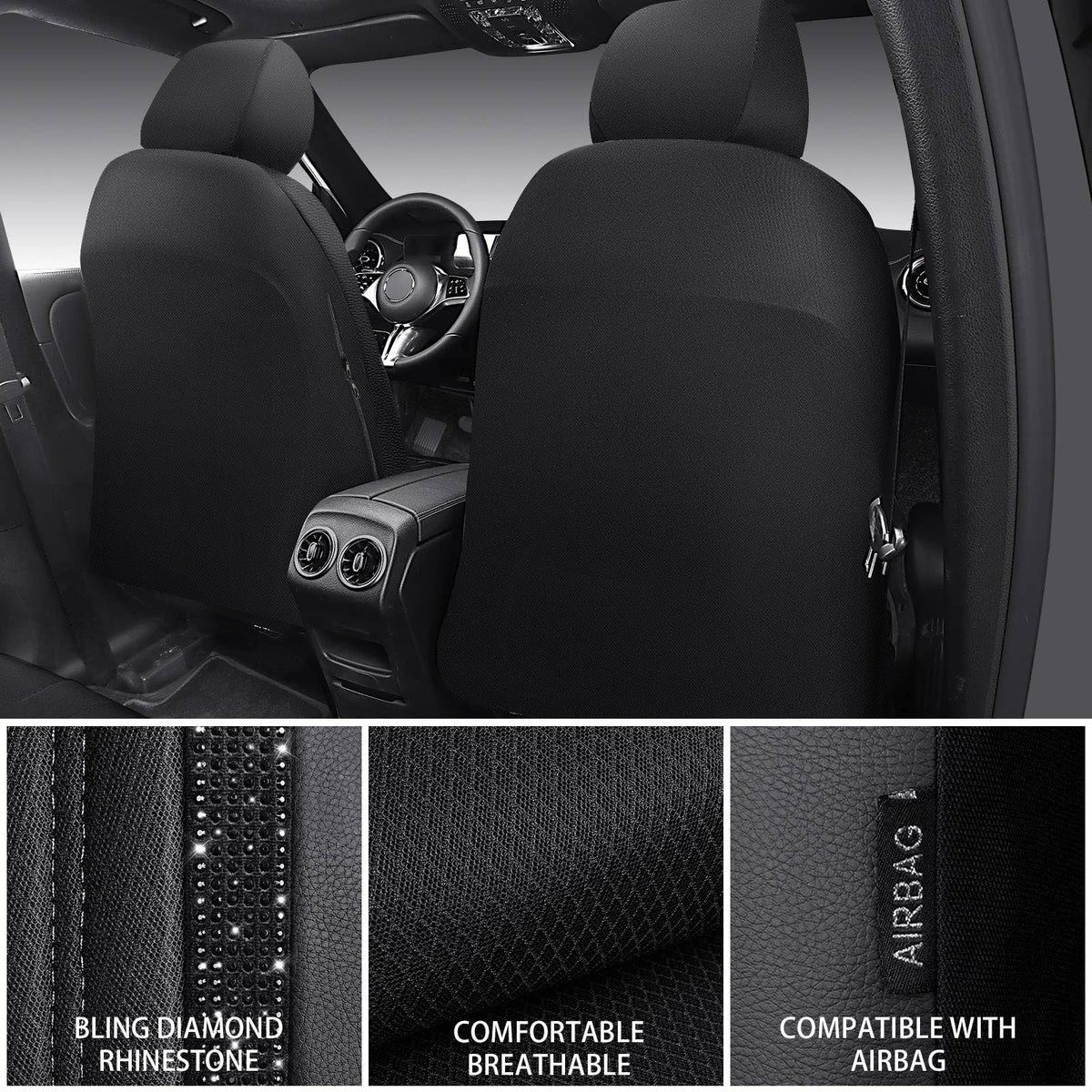 CAR PASS front seat in car lifestyle showing glam interior upgrade