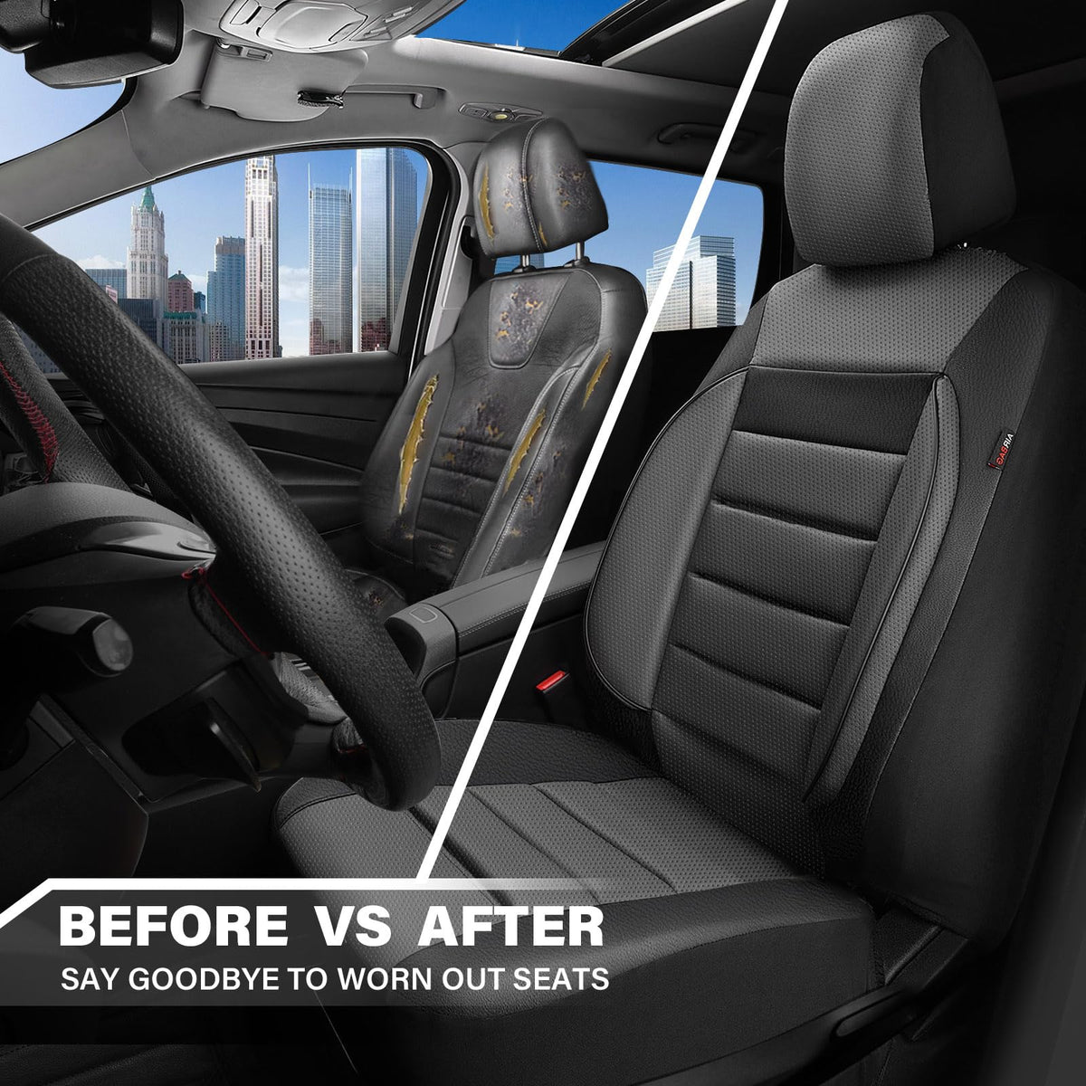 CAR PASS seat covers with family inside showing comfort and spill resistance
