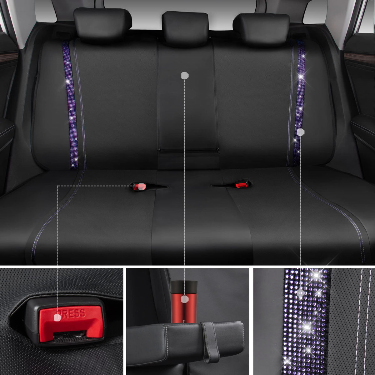 CAR PASS seat cover installed with driver demonstrating comfortable use