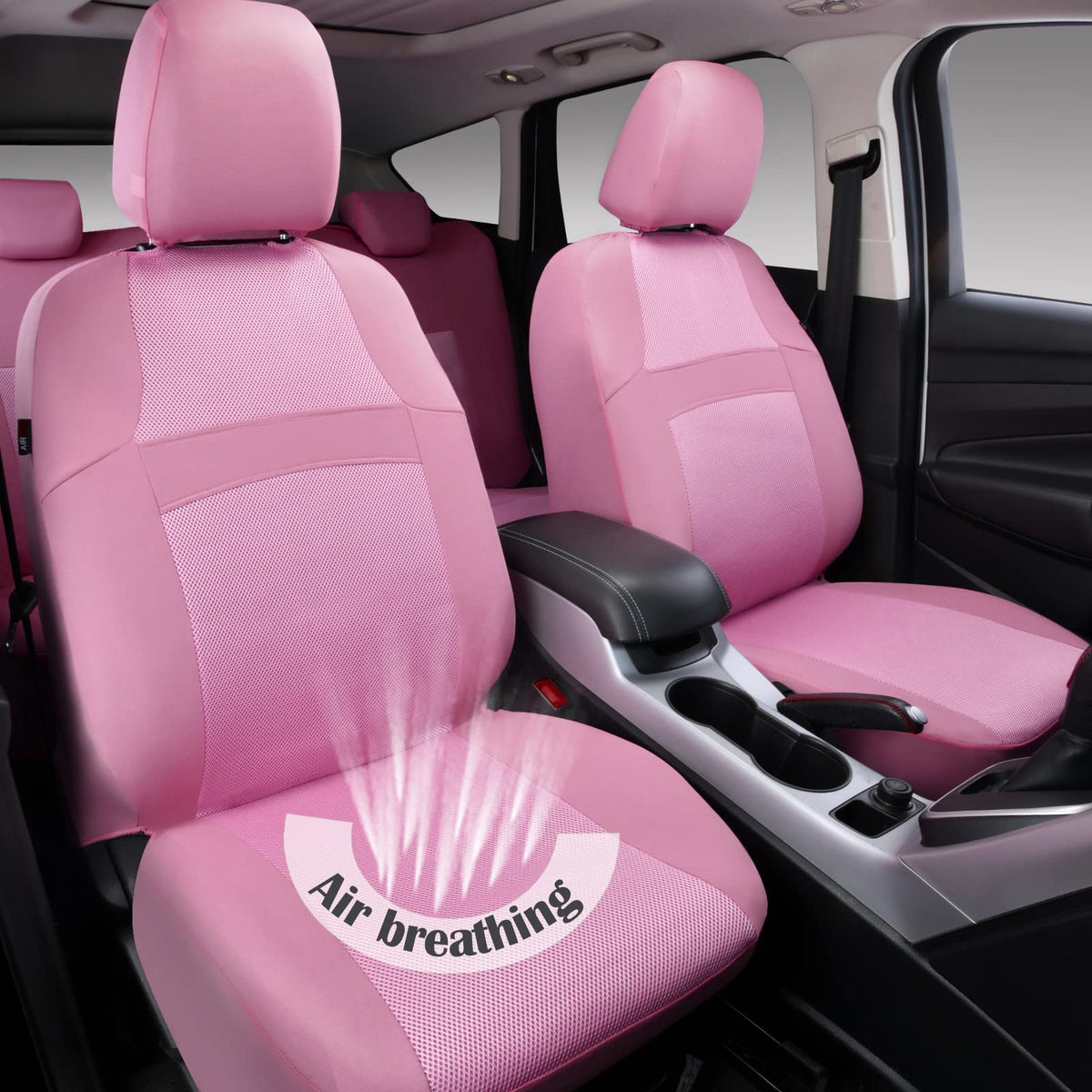 CAR PASS seat cover with dog illustrating stain protection and durability